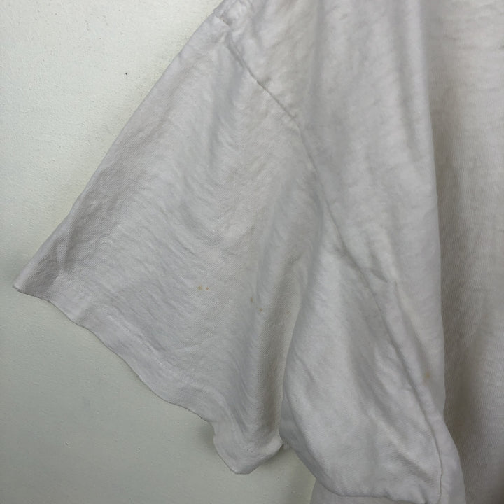 90'S Anvil Message Print T-Shirt, Made in USA, Men's XL (approx.) cotton white type Vintage Second Hand