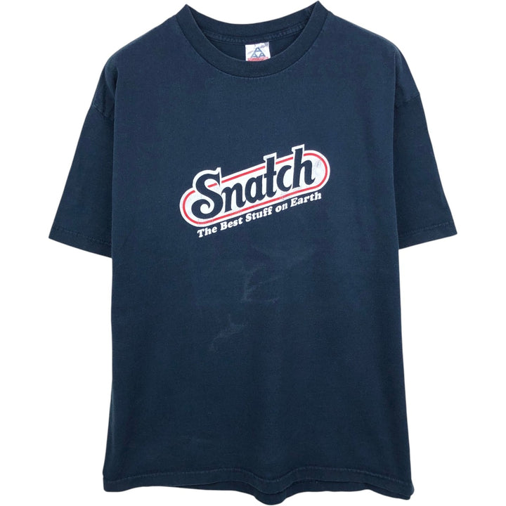 ALSTYLE Parody Print T-Shirt, Made in USA, Men's XL Equivalent cotton navy blue type Vintage Second Hand