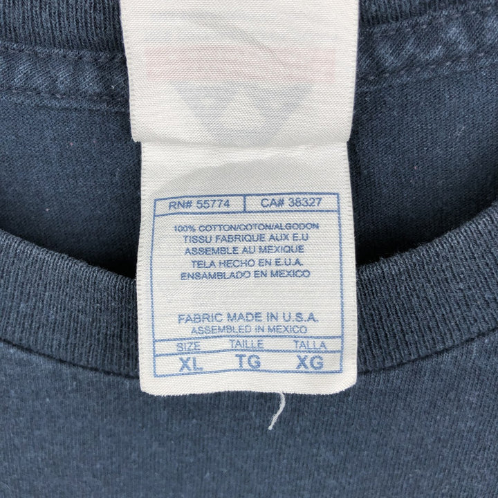 ALSTYLE Parody Print T-Shirt, Made in USA, Men's XL Equivalent cotton navy blue type Vintage Second Hand