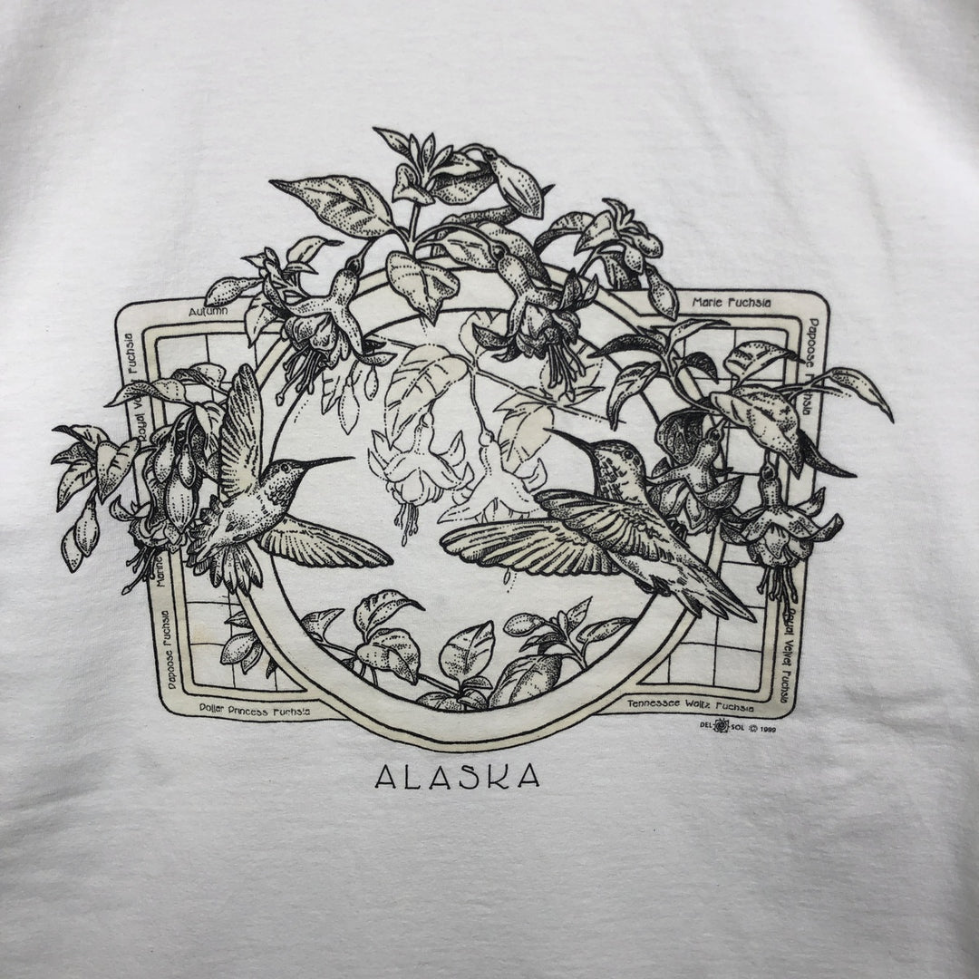 90'S DEL SOL Print T-Shirt, Men's Size L (Equivalent), Vintage cotton white type Vintage Second Hand