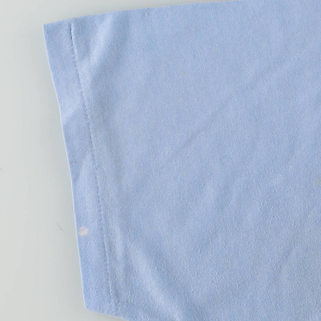 80'S Jerzees Print T-Shirt, Made in USA, Men's XL equivalent, Vintage cotton Blue type light blue Vintage Second Hand
