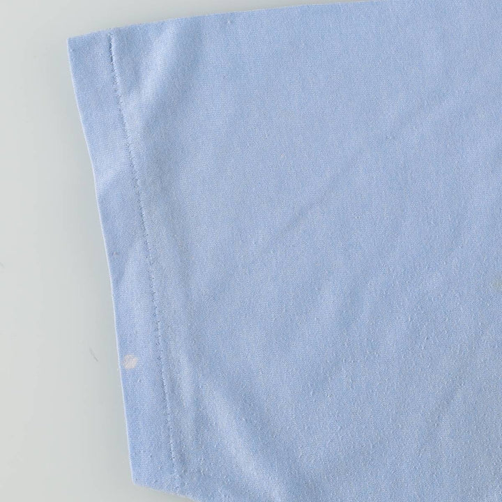 80'S Jerzees Print T-Shirt, Made in USA, Men's XL equivalent, Vintage cotton Blue type light blue Vintage Second Hand