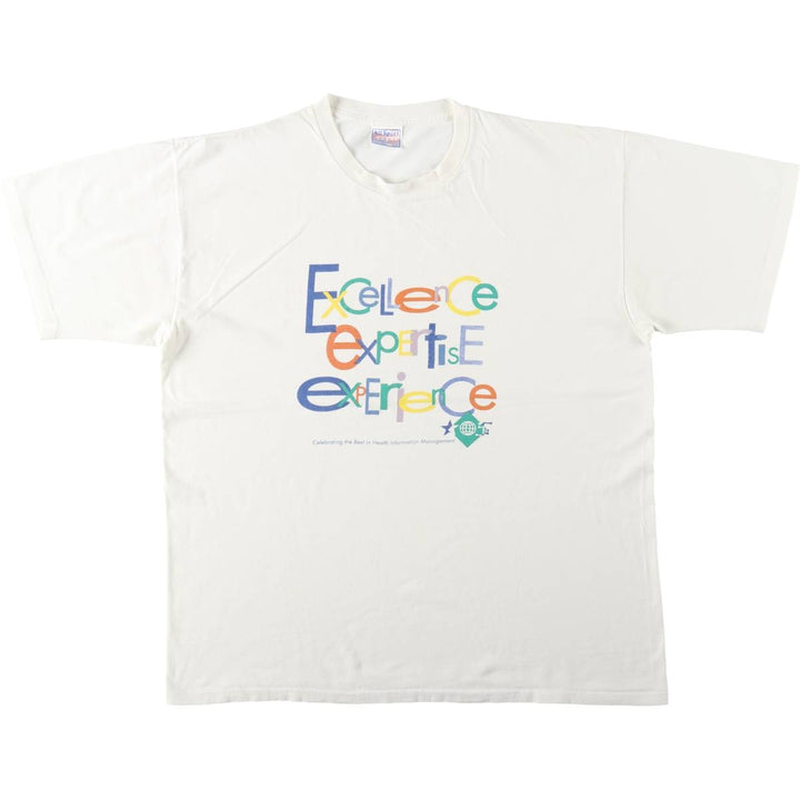 90'S All Sport Print T-Shirt, Men's XL (approx.), Vintage cotton white type Vintage Second Hand