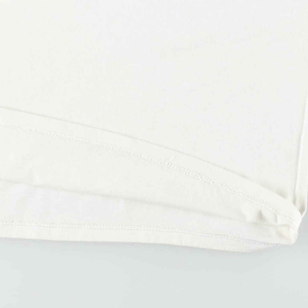 ~90'S Jerzees Message Print T-Shirt, Made in USA, Men's Size L (Equivalent), Vintage cotton white type Vintage Second Hand