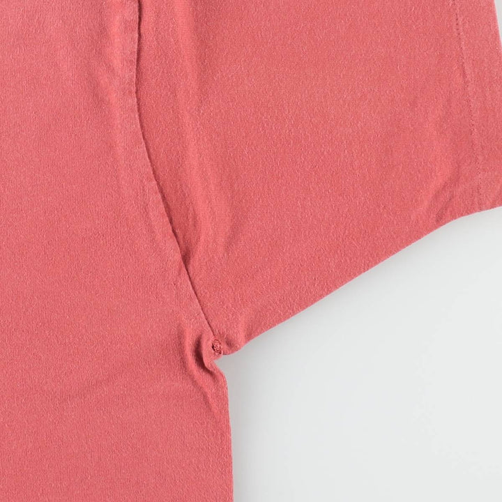 90'S Fruit of the Loom Message Print T-Shirt Made in USA Men's L Size Vintage cotton red type Vintage Second Hand
