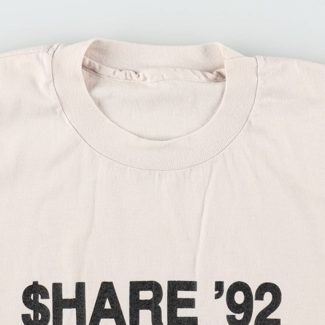 90'S Stanley Furniture Advertising T-Shirt, Men's XL equivalent, Vintage unclear white type Vintage Second Hand
