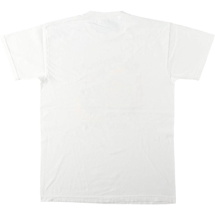 Delta PRO WEIGHT Printed T-Shirt, Made in USA, Men's Size M (equivalent) cotton white type Vintage Second Hand