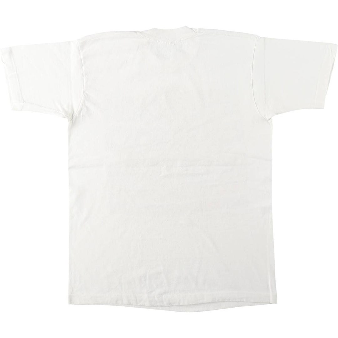 90'S Fruit of the Loom printed T-shirt, made in the USA, men's size M, vintage cotton white type Vintage Second Hand