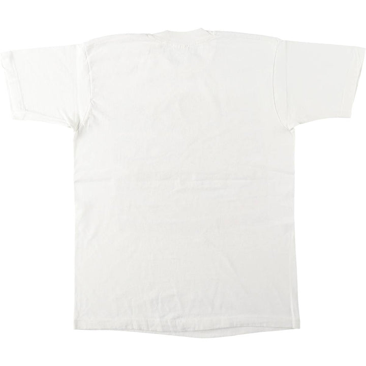 90'S Fruit of the Loom printed T-shirt, made in the USA, men's size M, vintage cotton white type Vintage Second Hand