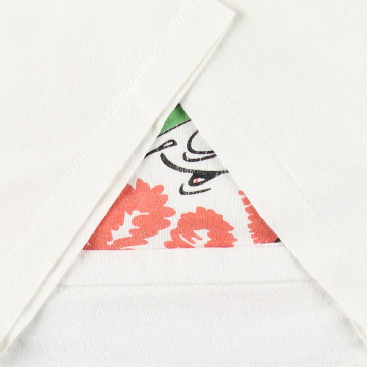 90'S Hanes TOP-T Print T-Shirt, Made in USA, Men's Size L (Equivalent), Vintage cotton white type Vintage Second Hand