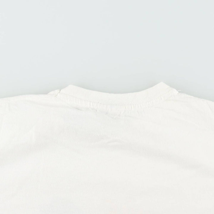 90'S Hanes TOP-T Print T-Shirt, Made in USA, Men's Size L (Equivalent), Vintage cotton white type Vintage Second Hand