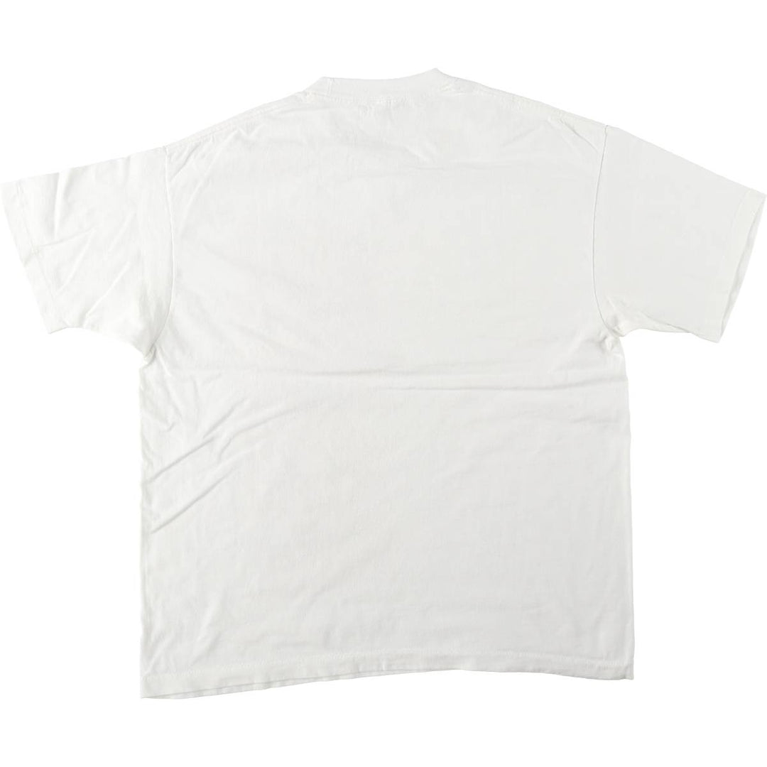 90'S Anvil Printed T-shirt Made in USA Men's XL Vintage cotton white type Vintage Second Hand