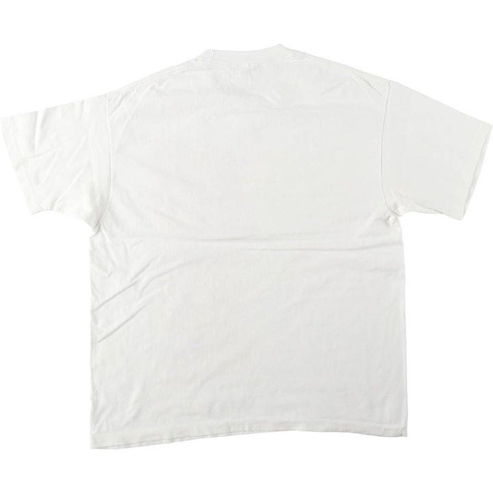 90'S Anvil Printed T-shirt Made in USA Men's XL Vintage cotton white type Vintage Second Hand