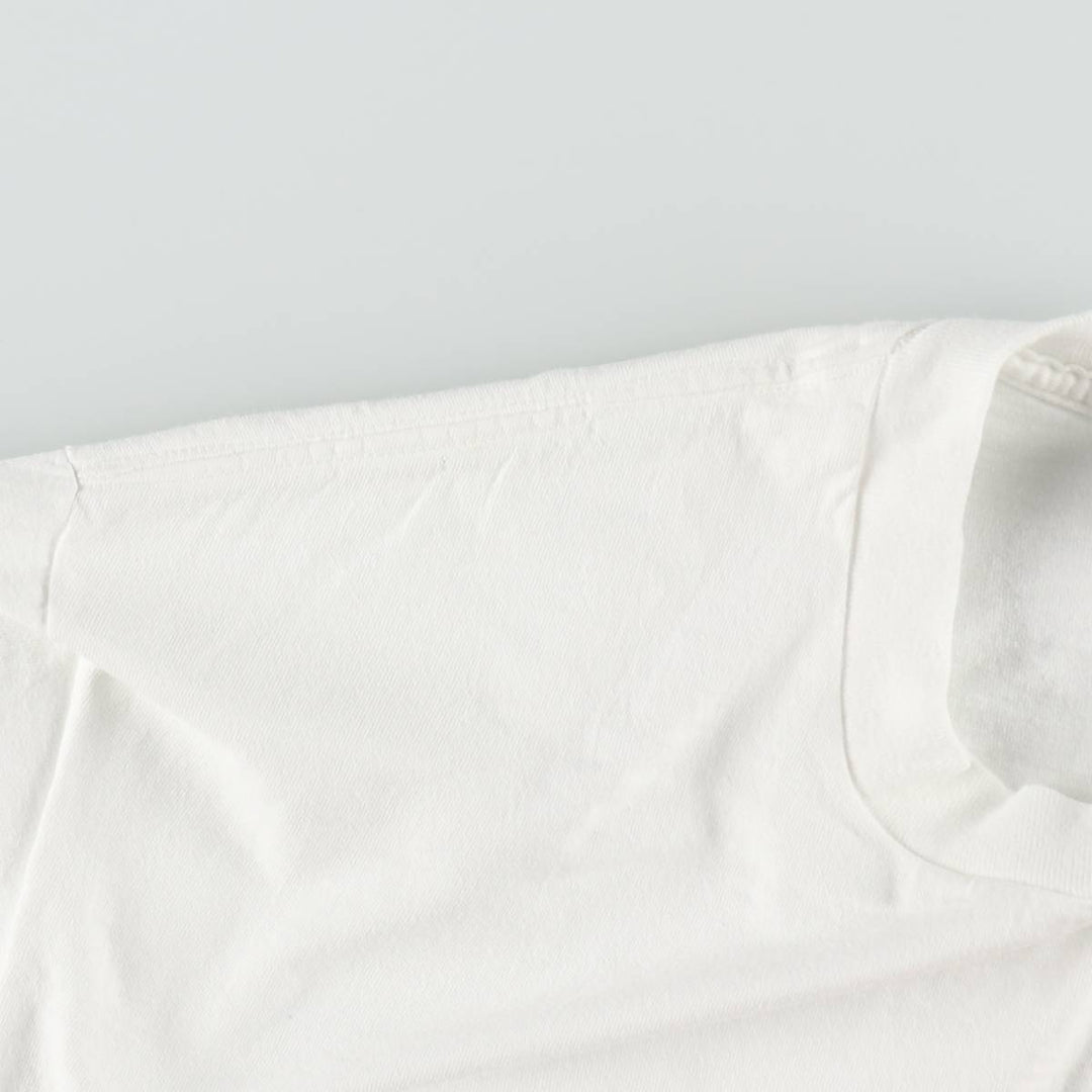 90'S Anvil Printed T-shirt Made in USA Men's XL Vintage cotton white type Vintage Second Hand