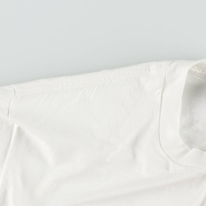90'S Anvil Printed T-shirt Made in USA Men's XL Vintage cotton white type Vintage Second Hand