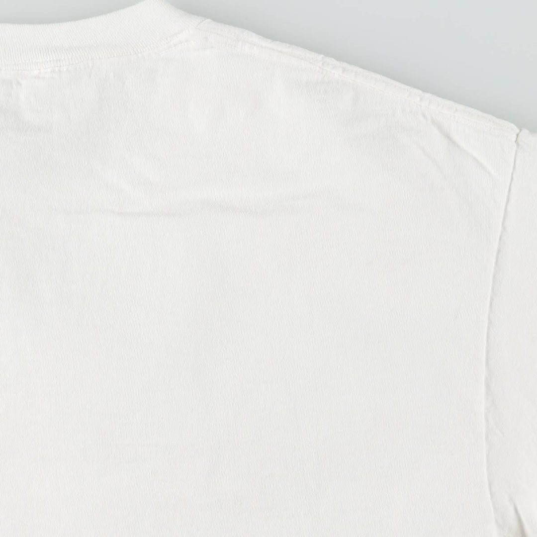 90'S Anvil Printed T-shirt Made in USA Men's XL Vintage cotton white type Vintage Second Hand
