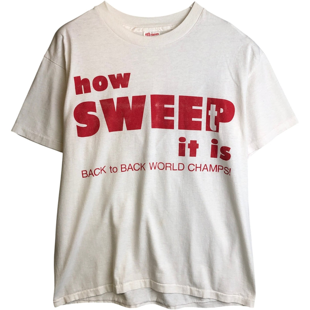 Hanes HEAVYWEIGHT 50 cotton white type Vintage Second Hand