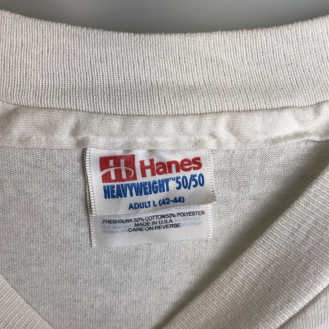 Hanes HEAVYWEIGHT 50 cotton white type Vintage Second Hand