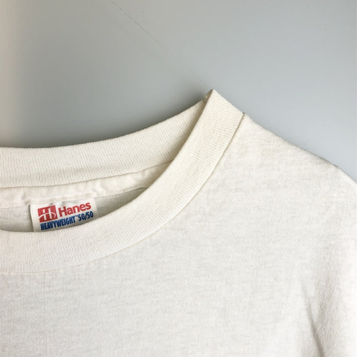 Hanes HEAVYWEIGHT 50 cotton white type Vintage Second Hand