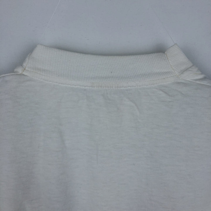 Dog print T-shirt, men's size M equivalent, vintage. unclear white type Vintage Second Hand