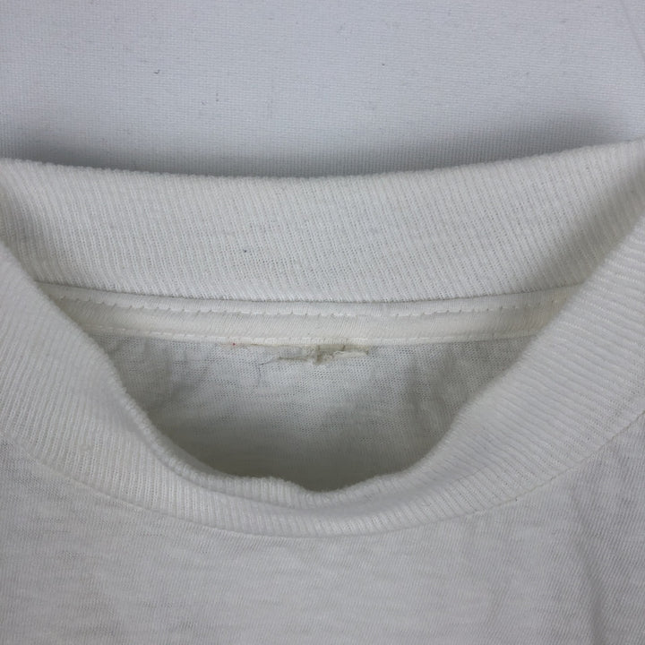 Dog print T-shirt, men's size M equivalent, vintage. unclear white type Vintage Second Hand