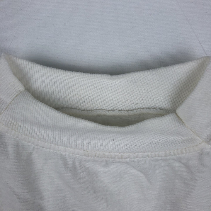 Dog print T-shirt, men's size M equivalent, vintage. unclear white type Vintage Second Hand