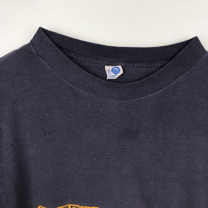 90'S ARTEX College T-Shirt, Made in USA, Men's XL equivalent, Vintage cotton navy blue type Vintage Second Hand