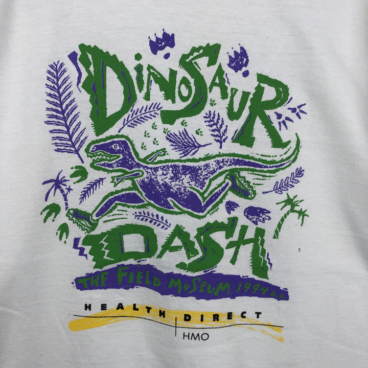 90'S Fruit of the Loom printed T-shirt, made in the USA, men's XL size, vintage cotton white type Vintage Second Hand