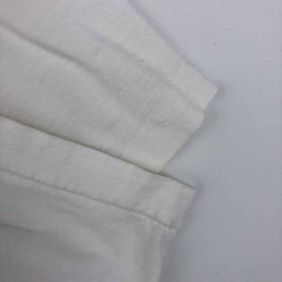 90'S Fruit of the Loom printed T-shirt, made in the USA, men's XL size, vintage cotton white type Vintage Second Hand