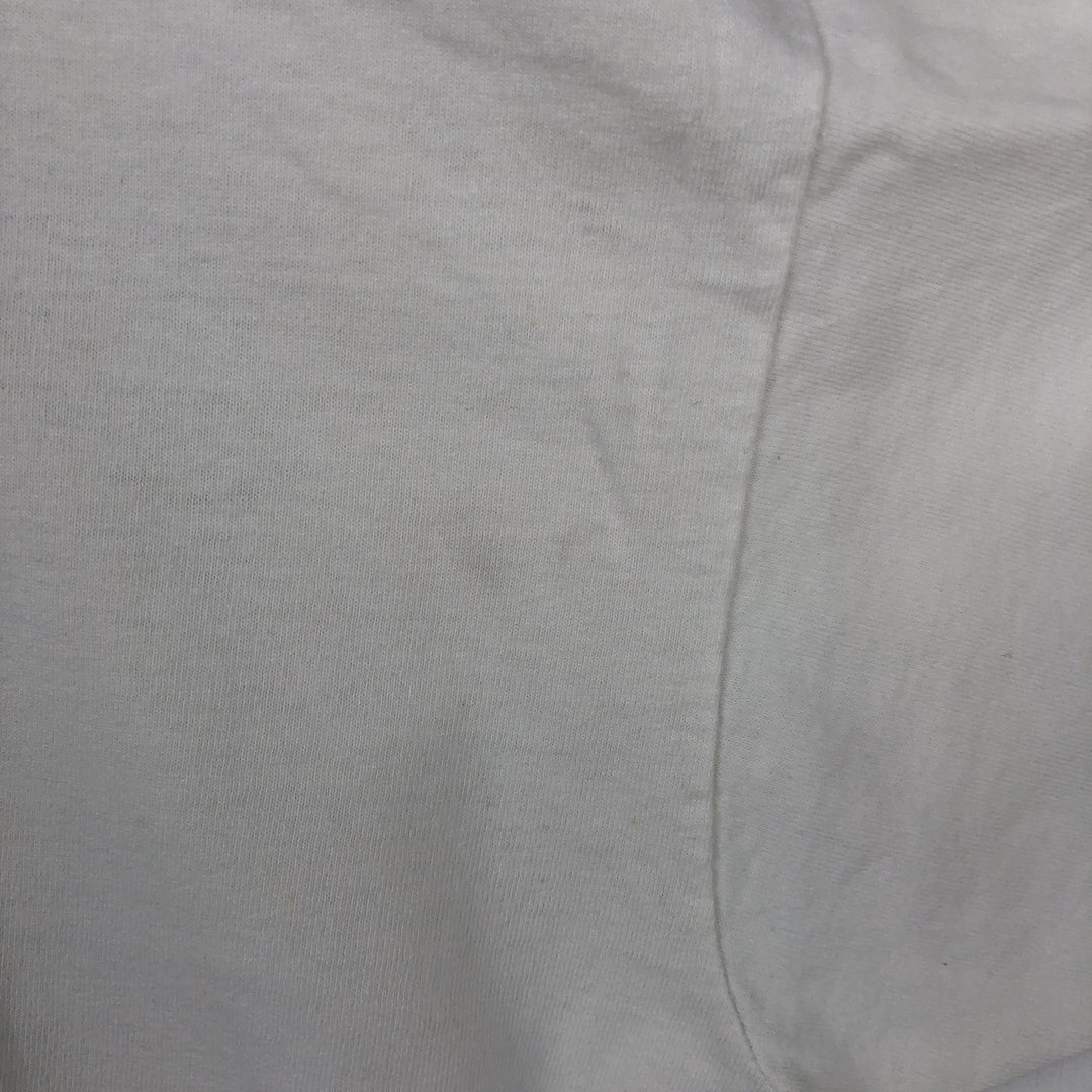 90'S Fruit of the Loom printed T-shirt, made in the USA, men's XL size, vintage cotton white type Vintage Second Hand