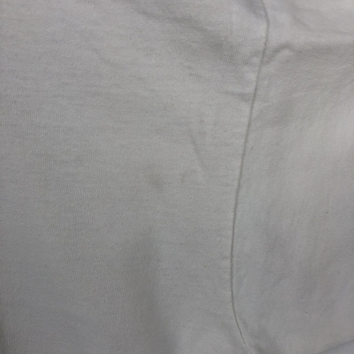90'S Fruit of the Loom printed T-shirt, made in the USA, men's XL size, vintage cotton white type Vintage Second Hand