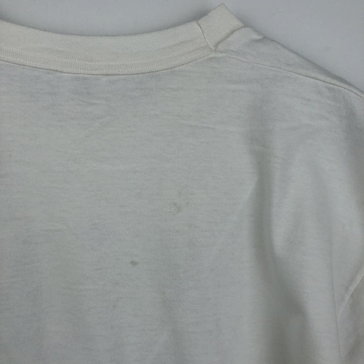 90'S Fruit of the Loom printed T-shirt, made in the USA, men's XL size, vintage cotton white type Vintage Second Hand