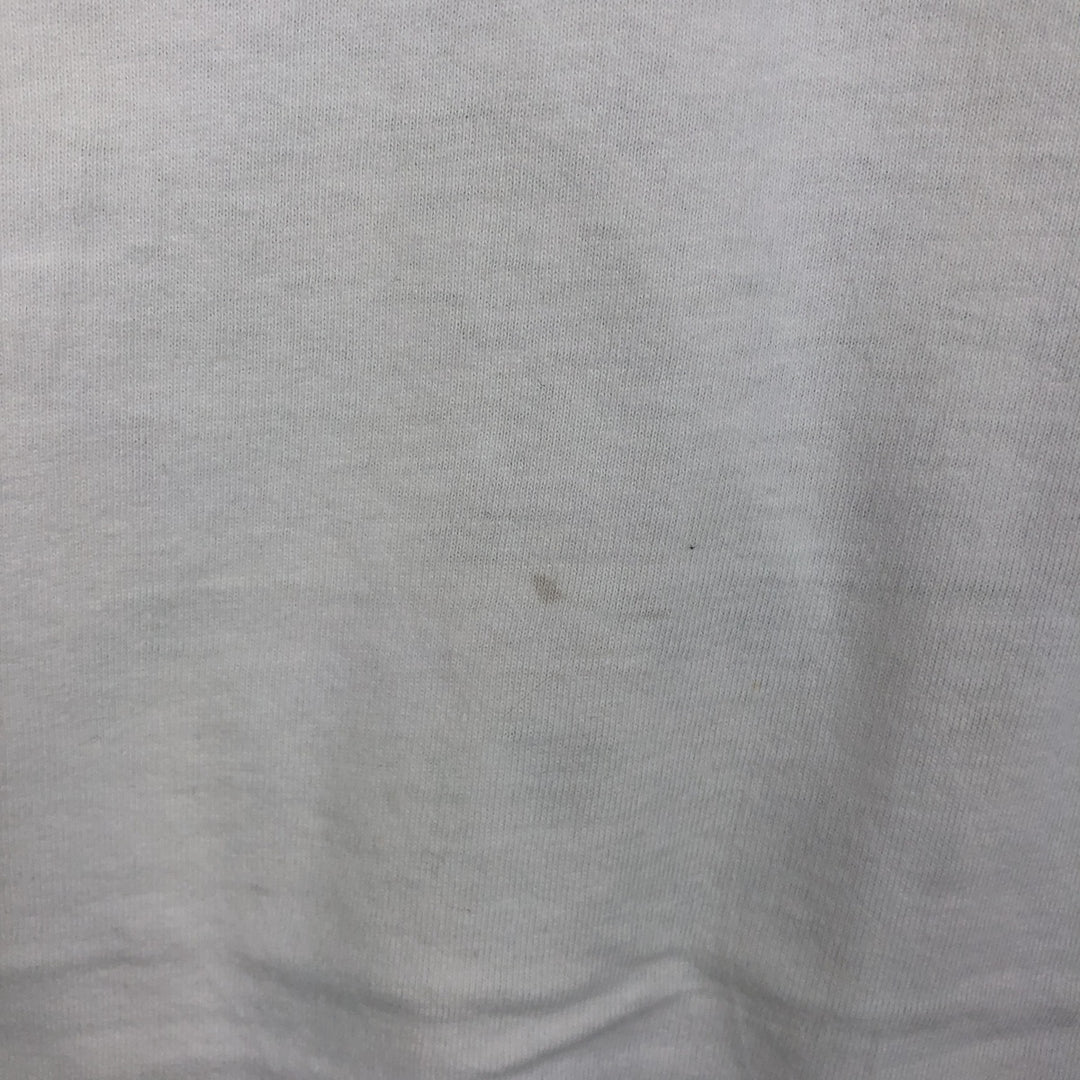 90'S Fruit of the Loom printed T-shirt, made in the USA, men's XL size, vintage cotton white type Vintage Second Hand