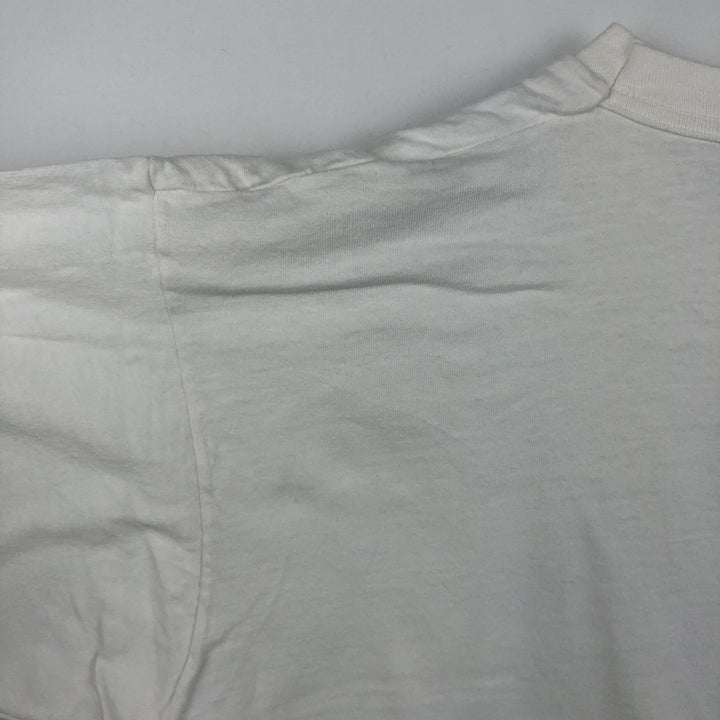 90'S Fruit of the Loom printed T-shirt, made in the USA, men's XL size, vintage cotton white type Vintage Second Hand