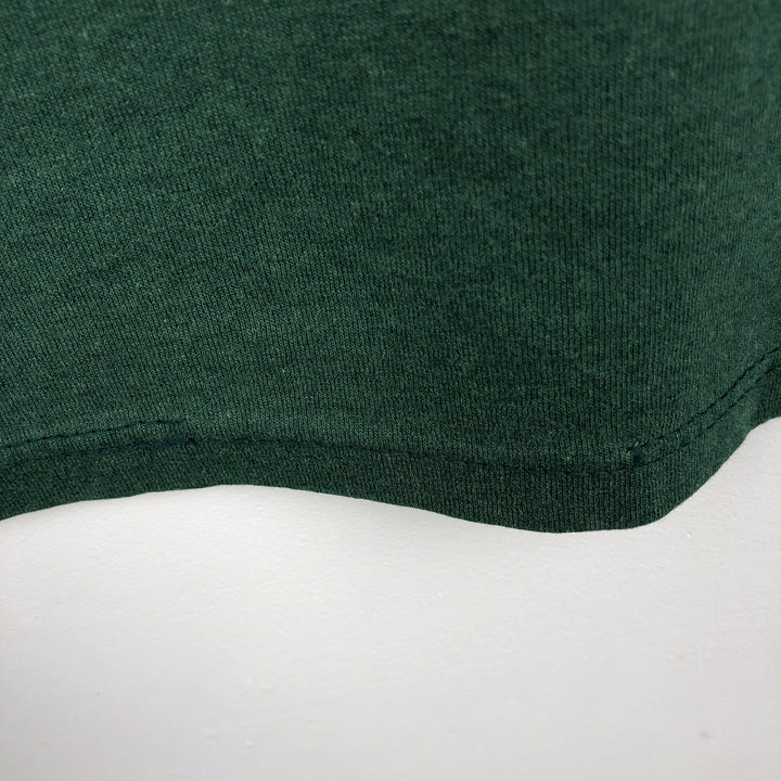 90'S Sofie College T-shirt, Made in USA, Men's Size L (approx.), Vintage polyester Green type dark green Vintage Second Hand