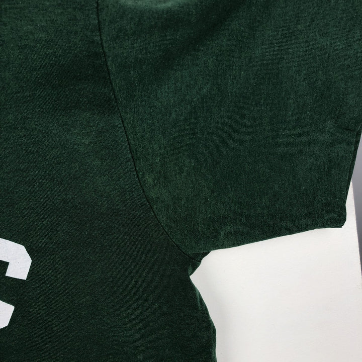 90'S Sofie College T-shirt, Made in USA, Men's Size L (approx.), Vintage polyester Green type dark green Vintage Second Hand