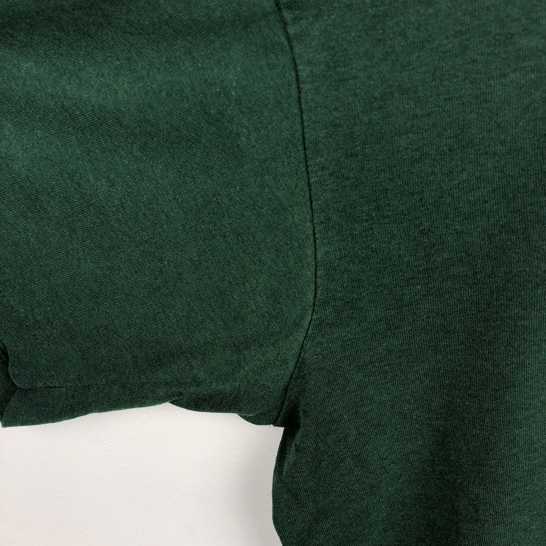 90'S Sofie College T-shirt, Made in USA, Men's Size L (approx.), Vintage polyester Green type dark green Vintage Second Hand