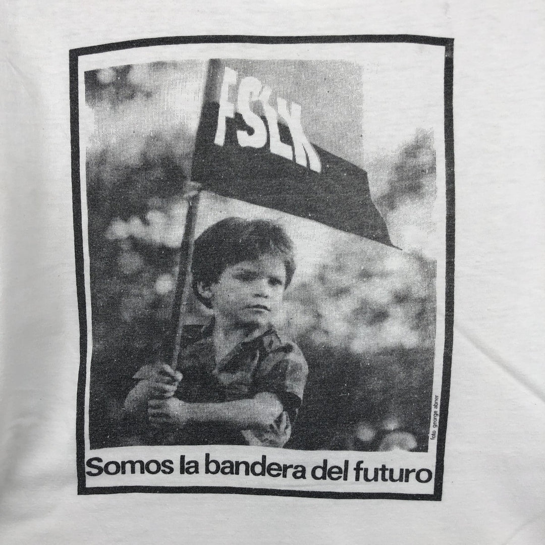90'S Photo T-shirt, Men's Size M (approx.), Vintage unclear white type Vintage Second Hand