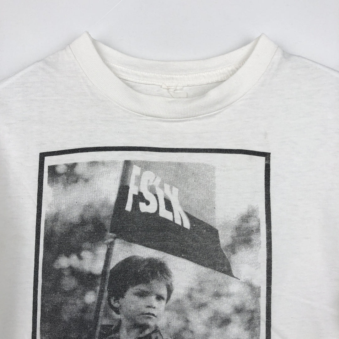90'S Photo T-shirt, Men's Size M (approx.), Vintage unclear white type Vintage Second Hand