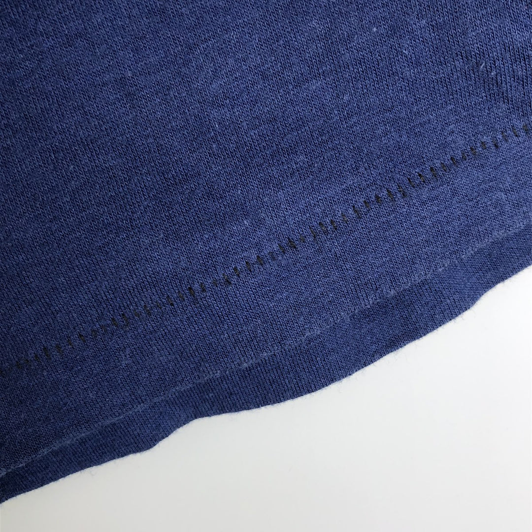Vintage 1980'S Hanes Fifty-Fifty Blue Tag Print T-Shirt, Made in USA, Men's XL cotton navy blue type Vintage Second Hand