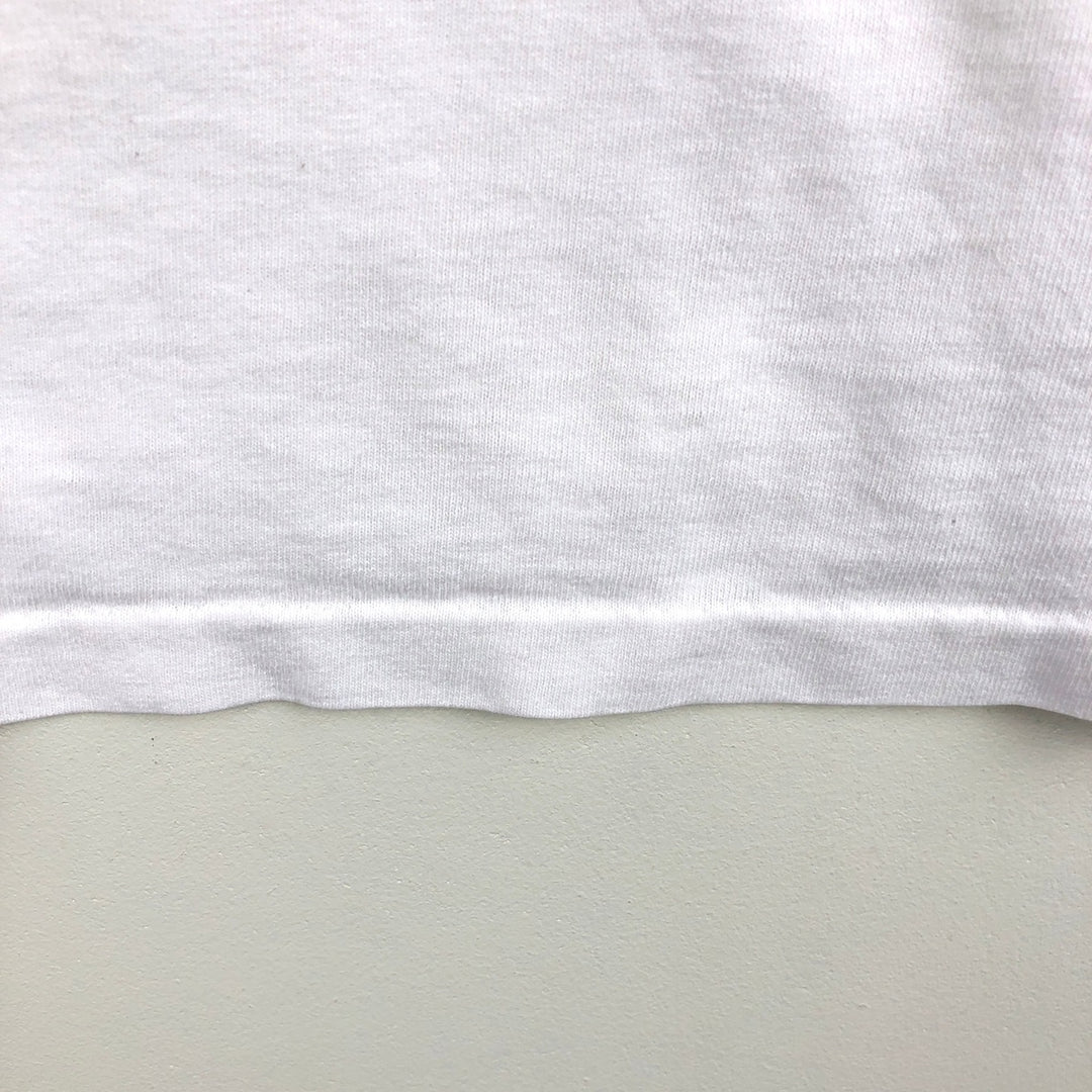 90'S Anvil Printed T-shirt Made in USA Men's XL Vintage cotton white type Vintage Second Hand