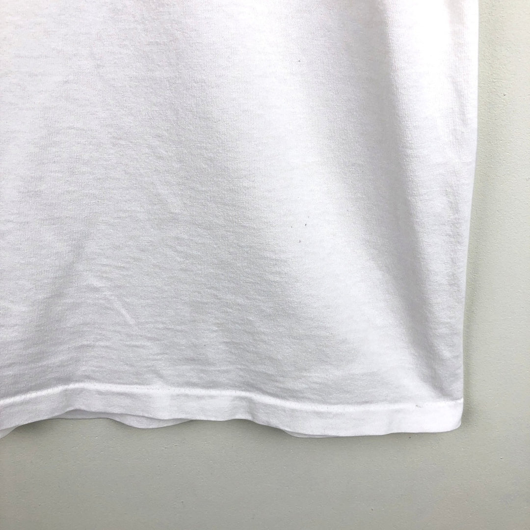 90'S Anvil Printed T-shirt Made in USA Men's XL Vintage cotton white type Vintage Second Hand