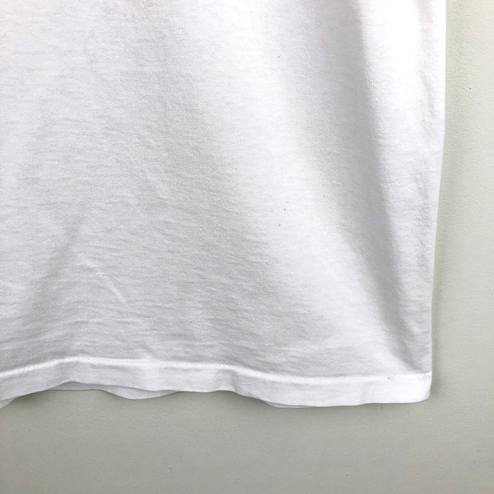 90'S Anvil Printed T-shirt Made in USA Men's XL Vintage cotton white type Vintage Second Hand