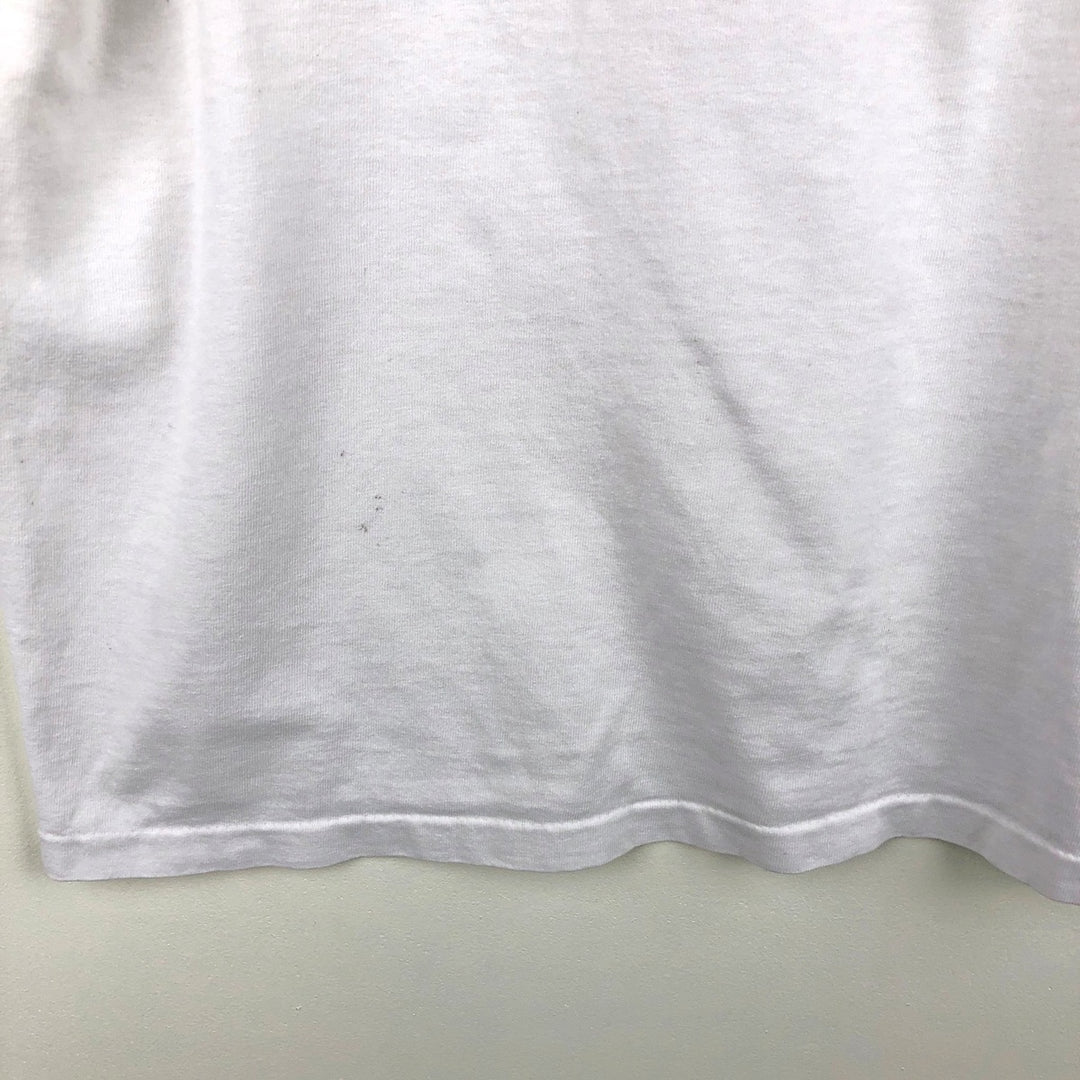 90'S Anvil Printed T-shirt Made in USA Men's XL Vintage cotton white type Vintage Second Hand