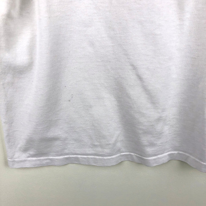 90'S Anvil Printed T-shirt Made in USA Men's XL Vintage cotton white type Vintage Second Hand