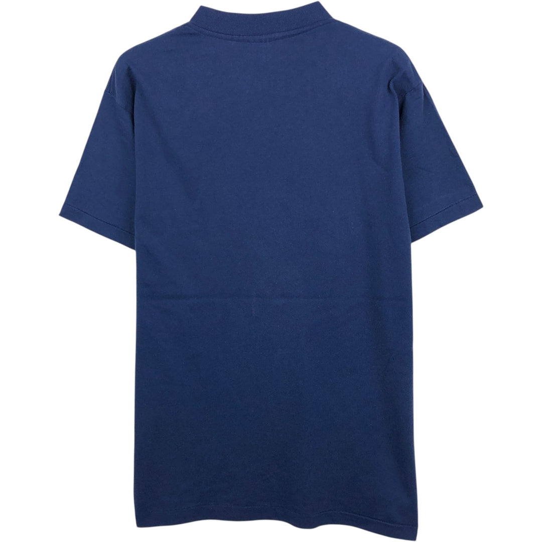 90'S ONEITA POWER 50 Print T-Shirt, Made in USA, Men's Size L (approx.) polyester navy blue type Vintage Second Hand