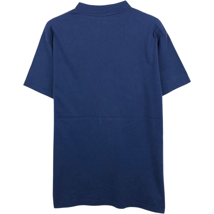 90'S ONEITA POWER 50 Print T-Shirt, Made in USA, Men's Size L (approx.) polyester navy blue type Vintage Second Hand