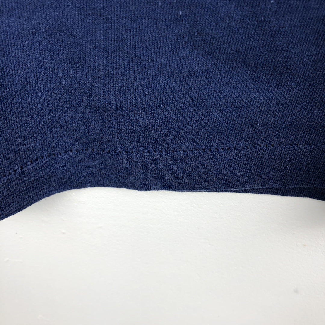 90'S ONEITA POWER 50 Print T-Shirt, Made in USA, Men's Size L (approx.) polyester navy blue type Vintage Second Hand