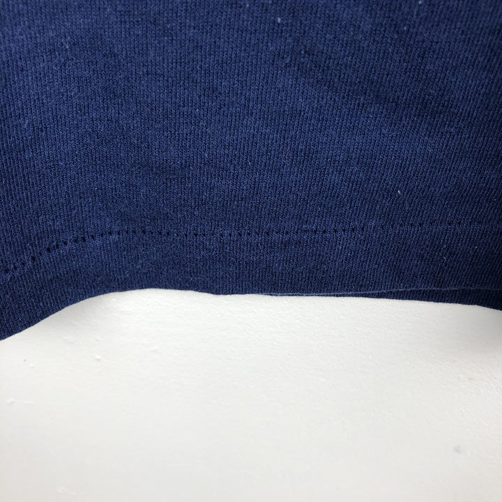 90'S ONEITA POWER 50 Print T-Shirt, Made in USA, Men's Size L (approx.) polyester navy blue type Vintage Second Hand