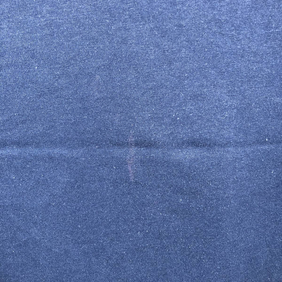 90'S ONEITA POWER 50 Print T-Shirt, Made in USA, Men's Size L (approx.) polyester navy blue type Vintage Second Hand